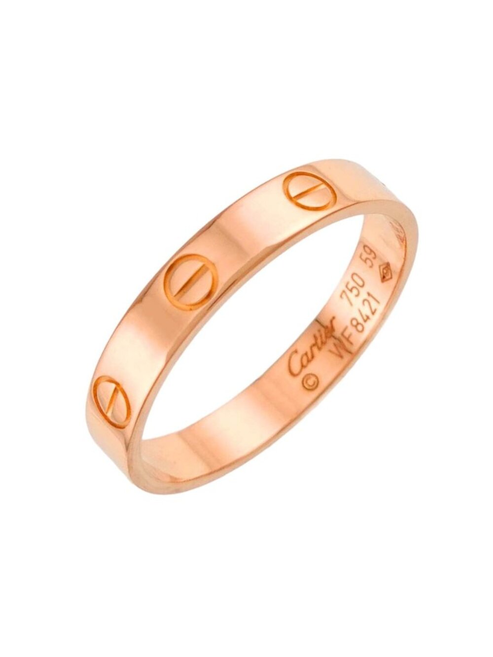 Cartier Mini Love 59 Ring 18k Pink Gold